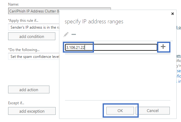 Allowlisting By IP Address In Exchange 2013 2016 Or Microsoft Office 365 Knowledge Base